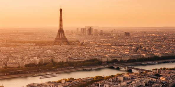 Paris et sa petite couronne vue du ciel